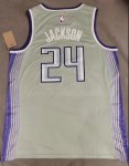 NBA 24 Jackson Sacramento Kings 22-23 city Maillot grey imprimé